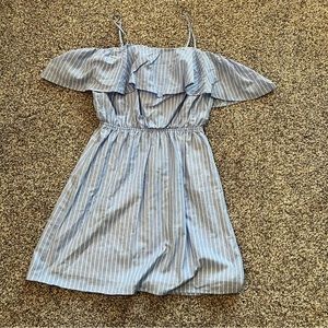 Express | blue stripe dress size S